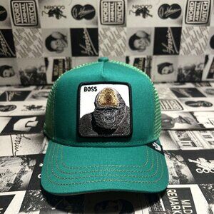 Authentic Goorin Bros Hat Shot Caller Gorilla "Boss" Green Hat (KIDS) NWT